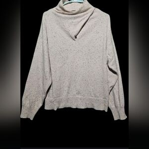 Pure Amici 100% Cashmere Elegant Cream Sweater EUC 25 PTP Large